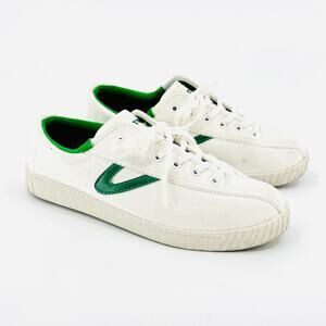 Tretorn Nylite White Green Canvas Retro Classic Tennis Sneakers